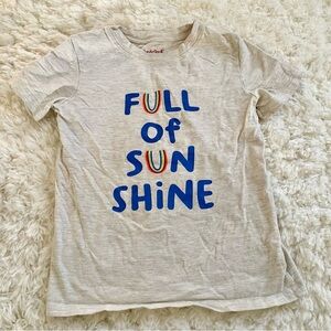 Cat & Jack Full of Sunshine Kids‎ T-shirt - Cream Blue, Size 5T